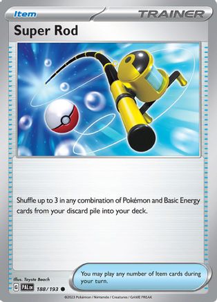 Image of Super Rod 188/193  SV02 Paldea Evolved - Common
