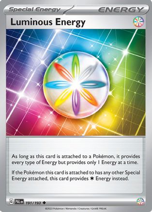 Image of Luminous Energy 191/193  SV02 Paldea Evolved - Uncommon