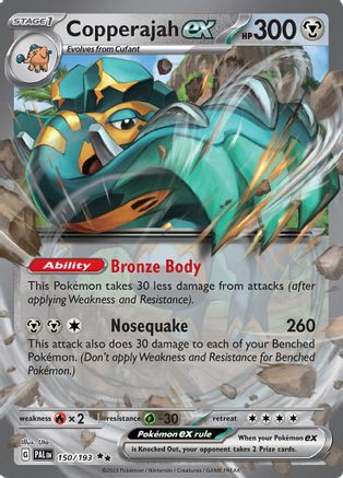Image of Copperajah ex 150/193  - Holofoil SV02 Paldea Evolved - Double Rare