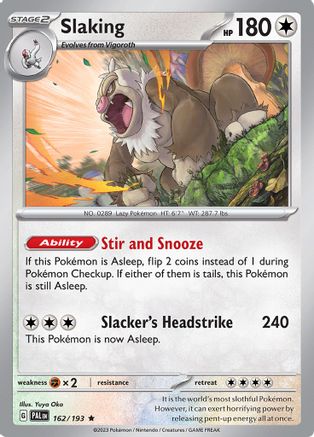Image of Slaking 162/193  - Holofoil SV02 Paldea Evolved - Rare