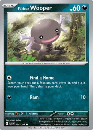 Image of Paldean Wooper 128/193  SV02 Paldea Evolved - Common