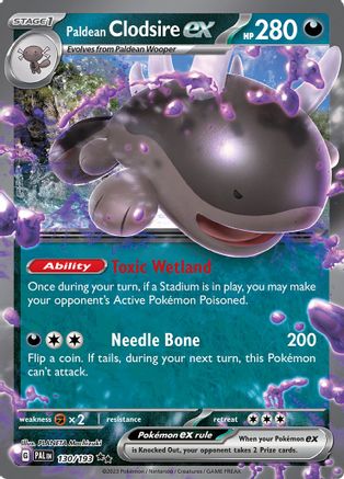 Image of Paldean Clodsire ex 130/193  - Holofoil SV02 Paldea Evolved - Double Rare