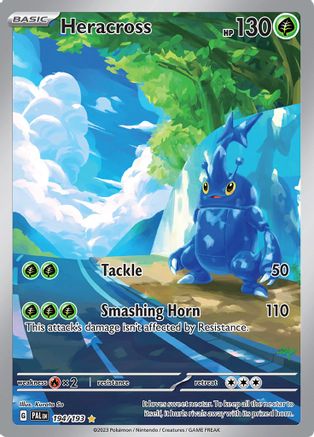 Image of Heracross 194/193  - Holofoil SV02 Paldea Evolved - Illustration Rare