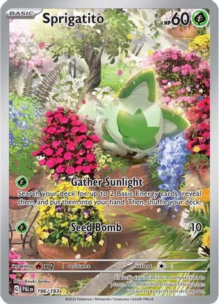 Image of Sprigatito 196/193  - Holofoil SV02 Paldea Evolved - Illustration Rare