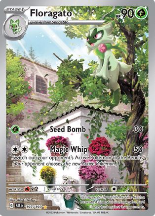 Image of Floragato 197/193  - Holofoil SV02 Paldea Evolved - Illustration Rare