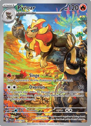 Image of Pyroar 200/193  - Holofoil SV02 Paldea Evolved - Illustration Rare