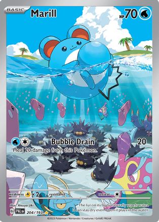 Image of Marill 204/193  - Holofoil SV02 Paldea Evolved - Illustration Rare
