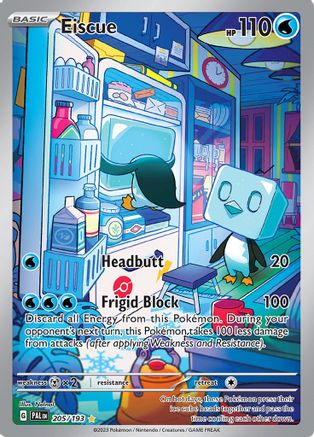 Image of Eiscue 205/193  - Holofoil SV02 Paldea Evolved - Illustration Rare