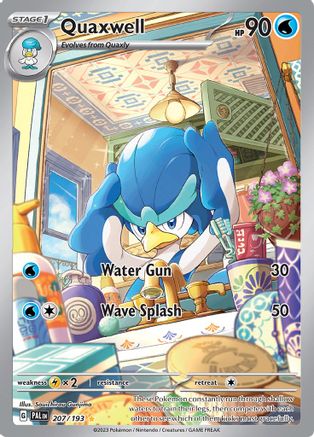 Image of Quaxwell 207/193  - Holofoil SV02 Paldea Evolved - Illustration Rare