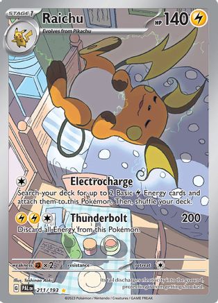 Image of Raichu 211/193  - Holofoil SV02 Paldea Evolved - Illustration Rare