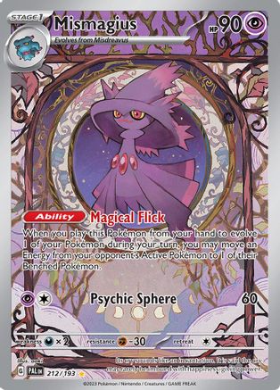 Image of Mismagius 212/193  - Holofoil SV02 Paldea Evolved - Illustration Rare