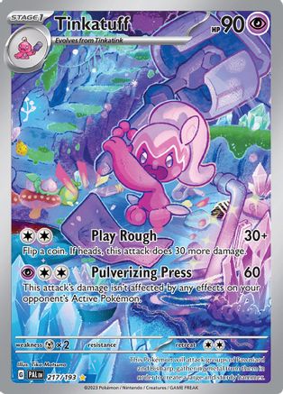 Image of Tinkatuff 217/193  - Holofoil SV02 Paldea Evolved - Illustration Rare