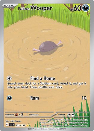 Image of Paldean Wooper 221/193  - Holofoil SV02 Paldea Evolved - Illustration Rare