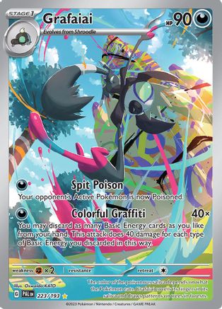 Image of Grafaiai 223/193  - Holofoil SV02 Paldea Evolved - Illustration Rare
