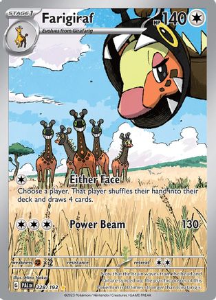 Image of Farigiraf 228/193  - Holofoil SV02 Paldea Evolved - Illustration Rare