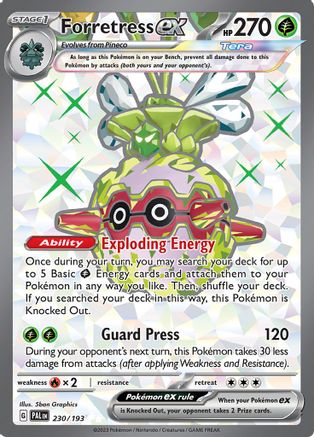 Image of Forretress ex 230/193  - Holofoil SV02 Paldea Evolved - Ultra Rare