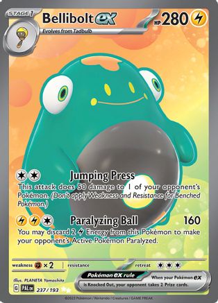 Image of Bellibolt ex 237/193  - Holofoil SV02 Paldea Evolved - Ultra Rare