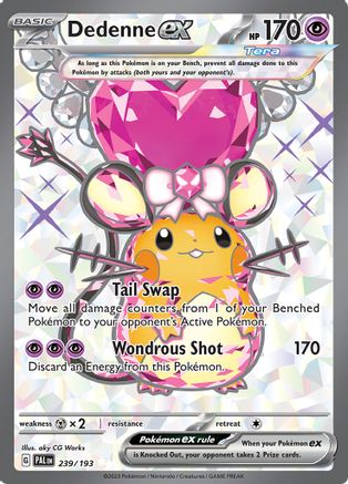 Image of Dedenne ex 239/193  - Holofoil SV02 Paldea Evolved - Ultra Rare