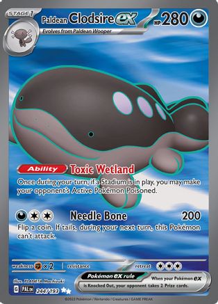 Image of Paldean Clodsire ex 244/193  - Holofoil SV02 Paldea Evolved - Ultra Rare