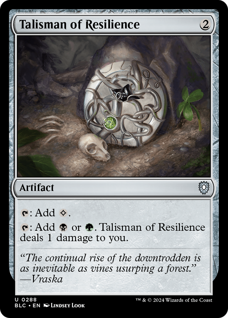 Image of Talisman of Resilience (BLC-288) - Bloomburrow Commander