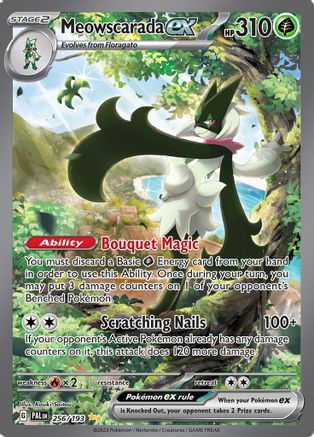 Image of Meowscarada ex 256/193  - Holofoil SV02 Paldea Evolved - Special Illustration Rare