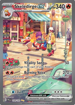 Image of Skeledirge ex 258/193  - Holofoil SV02 Paldea Evolved - Special Illustration Rare