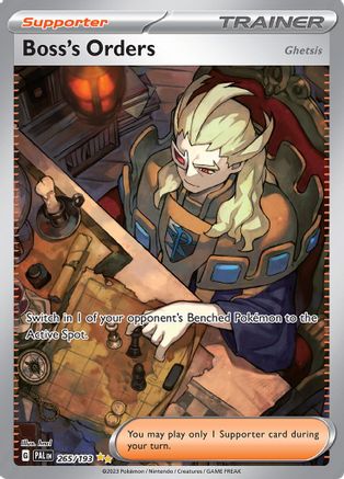Image of Boss's Orders 265/193  - Holofoil SV02 Paldea Evolved - Special Illustration Rare