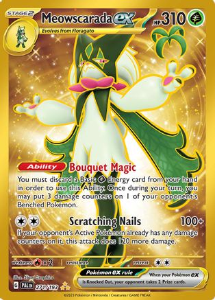 Image of Meowscarada ex 271/193  - Holofoil SV02 Paldea Evolved - Hyper Rare