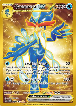 Image of Quaquaval ex 273/193  - Holofoil SV02 Paldea Evolved - Hyper Rare