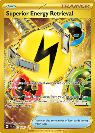 Image of Superior Energy Retrieval 277/193  - Holofoil SV02 Paldea Evolved - Hyper Rare