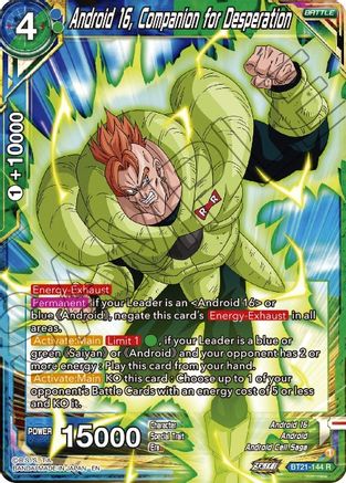 Image of Android 16, Companion for Desperation (BT21-144) - Wild Resurgence