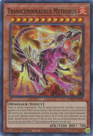 Image of Transcendosaurus Meteorus (WISU-EN002) - Wild Survivors 1st Edition