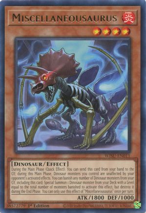 Image of Miscellaneousaurus (WISU-EN011) - Wild Survivors 1st Edition