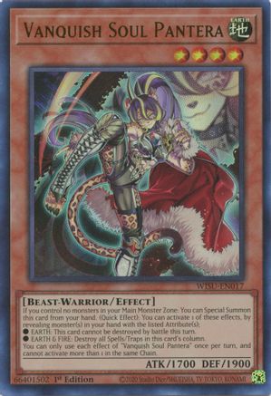 Image of Vanquish Soul Pantera (WISU-EN017) - Wild Survivors 1st Edition