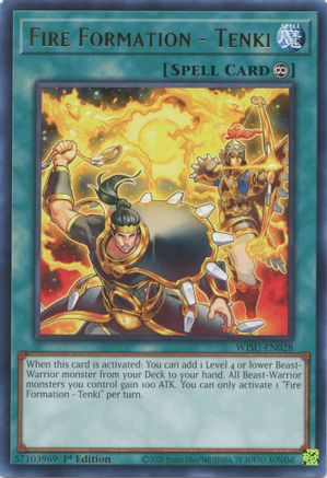 Image of Fire Formation - Tenki (WISU-EN028) - Wild Survivors 1st Edition