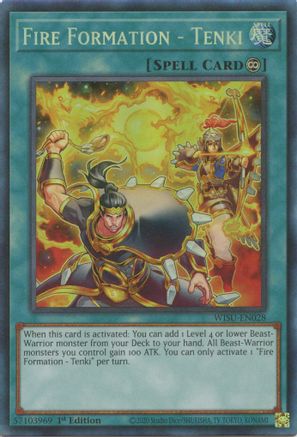 Image of Fire Formation - Tenki (CR) (WISU-EN028) - Wild Survivors 1st Edition