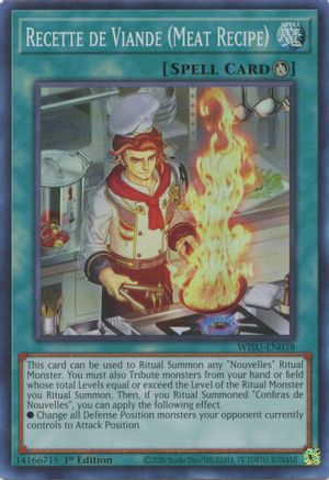 Image of Recette de Viande (Meat Recipe) (WISU-EN038) - Wild Survivors 1st Edition