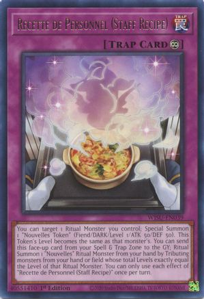 Image of Recette de Personnel (Staff Recipe) (WISU-EN039) - Wild Survivors 1st Edition