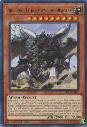 Image of True King Lithosagym, the Disaster (WISU-EN047) - Wild Survivors 1st Edition
