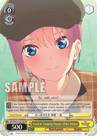 Image of Good at Trapping People, Ichika Nakano (SR) (5HY/W101-E013S SR) - The Quintessential Quintuplets Movie