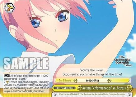 Image of Acting Performance of an Actress (5HY/W101-E022 CC) - The Quintessential Quintuplets Movie