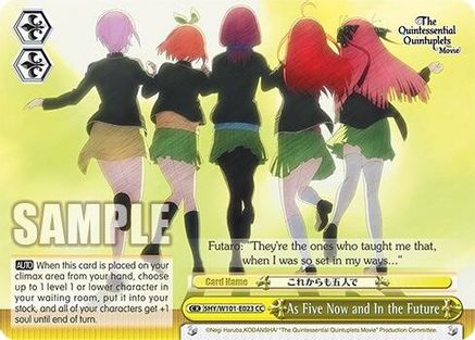 Image of As Five Now and In the Future (5HY/W101-E023 CC) - The Quintessential Quintuplets Movie