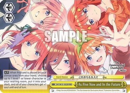 Image of As Five Now and In the Future (RRR) (5HY/W101-E023R RRR) - The Quintessential Quintuplets Movie