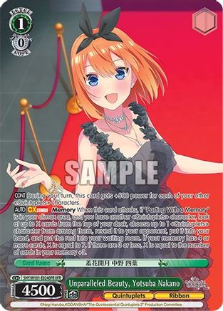 Image of Unparalleled Beauty, Yotsuba Nakano (OFR) (5HY/W101-E024OFR OFR) - The Quintessential Quintuplets Movie