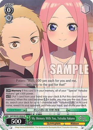 Image of My Memory With You, Yotsuba Nakano (5HY/W101-E026 R) - The Quintessential Quintuplets Movie