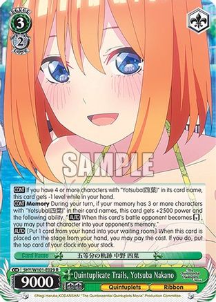 Image of Quintuplicate Trails, Yotsuba Nakano (5HY/W101-E029 R) - The Quintessential Quintuplets Movie