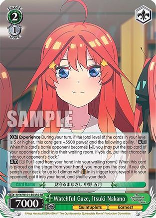 Image of Watchful Gaze, Itsuki Nakano (SR) (5HY/W101-E035S SR) - The Quintessential Quintuplets Movie