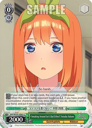 Image of Sneaking Around Isn't Bad Either? Yotsuba Nakano (5HY/W101-E041 C) - The Quintessential Quintuplets Movie