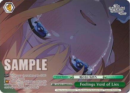 Image of Feelings Void of Lies (OFR) (5HY/W101-E048OFR OFR) - The Quintessential Quintuplets Movie