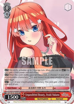 Image of Unparalleled Beauty, Itsuki Nakano (5HY/W101-E050 RR) - The Quintessential Quintuplets Movie